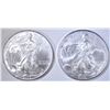 Image 1 : 2-BU 2005 AMERICAN SILVER EAGLES