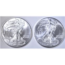 2-2010 BU AMERICAN SILVER EAGLES