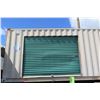 Image 2 : Shipping Container w/ Green Side Roll-Up Door & Chassis 40-Foot (no paperwork available for chassis)