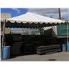 Image 1 : White Party Tent w/ Canvas, Poles & Hardware 19' x 19'