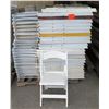 Image 1 : Qty Approx. 65 White Resin Folding Chairs