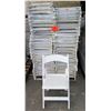 Image 1 : Qty Approx. 70 White Resin Folding Chairs