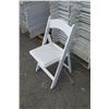 Image 2 : Qty Approx. 70 White Resin Folding Chairs