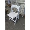 Image 2 : Qty Approx. 70 White Resin Folding Chairs