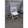 Image 2 : Qty Approx. 70 White Resin Folding Chairs