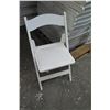 Image 2 : Qty Approx. 44 Resin Folding Chairs (41 white & 5 brown)