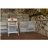 Image 2 : Qty Approx. 100 White Wooden Folding Chairs