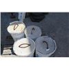 Image 2 : Qty 4 Concrete Tent Pole Weights in 5-Gallon Buckets w/ Rebar Handles