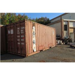 Shipping Container 20-Foot (pick up Monday or Tuesday)