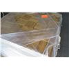 Image 2 : Qty Approx. 34 Pressed Wood Floor Sections w/ Interlocking Metal Frame 36"x36"