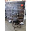 Image 1 : Qty Approx. 75 Brown Wooden Folding Chairs