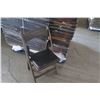 Image 2 : Qty Approx. 75 Brown Wooden Folding Chairs