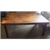 Image 1 : Qty 7 Wooden Farm Tables 73"x49"x29"