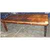 Image 1 : Qty 20 Wooden Farm Tables 97"x49"x29" (only has enough legs for 16 tables)