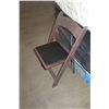Image 2 : Qty Approx. 73 Brown Wooden Folding Chairs