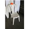 Image 2 : Qty 90 White Plastic Stackable Chairs