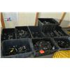 Image 2 : Qty 9 Bins Outdoor String Lights - Black Cord