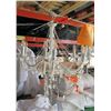 Image 1 : Candle-Style Beaded Chandelier Light Fixture