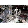 Image 2 : Candle-Style Beaded Chandelier Light Fixture