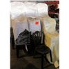 Image 1 : Qty 135 White Plastic Stackable Chairs