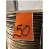 Image 2 : Qty 50 Round Gold Bead Decorative Plates