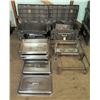 Image 1 : Qty 2 Footed Warmers w/ Chafing Serving Dishes & Lid in Hard Case
