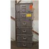 Image 1 : Qty 6 Empty Gray Storage Boxes w/ Metal Clasps