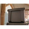 Image 8 : Qty 6 Empty Gray Storage Boxes w/ Metal Clasps