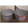 Image 1 : Qty 2 Round Metal Ice Buckets w/ Handles