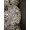 Image 8 : Qty 2 Bins Southwire Lamp Wire Type SPT-1 18/2, White Icicle Lights, etc