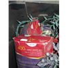 Image 8 : Artificial Christmas Tree on Stand & Bin of Assorted Lights & Ornaments