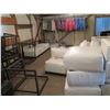 Image 2 : Modular Sofa Seating - 2 & 3 Seat Sections, Metal Frames, White Cushions