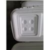 Image 8 : Qty 4 Large White Igloo Coolers w/ Handles & Drain
