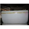 Image 8 : Qty 3 Large White Igloo Coolers w/ Handles & Drain
