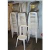 Image 1 : Qty 60 White Plastic Stackable Chairs