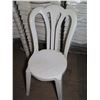 Image 2 : Qty 60 White Plastic Stackable Chairs