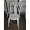 Image 2 : Qty 76 White Plastic Stackable Chairs