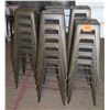 Image 1 : Qty 29 Retro Square Metal Bar-Height Stools w/ Foot Rail