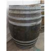 Image 2 : Qty 2 Wood Barrels w/ Metal Banding