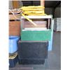 Image 2 : Multiple Shelves & Bins w/ Contents: PVC Pipe, Lights, etc