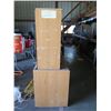 Image 2 : 2-Section Wooden Work Desk, Bins Hardware, Spray Enamel Cans, etc