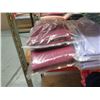 Image 8 : Industrial Shelving Unit and Contents: Cleaned Tablecloths & Runners