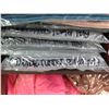 Image 10 : Shelving Unit and Contents: Cleaned Tablecloths & Runners
