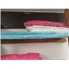 Image 3 : Shelving Unit and Contents: Cleaned Tablecloths & Runners
