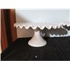 Image 2 : Qty 2 White Ceramic Cake Stands