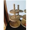 Image 2 : Round Wooden 3-Tier Serving Tower