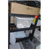 Image 1 : Shelf and Contents: Glasware, Ice Bucket, Pillow, Place card holders