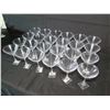 Image 2 : Qty 24 'Florale' Martini Glasses, Made in Czech Republic