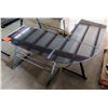 Image 1 : Black Metal "L" Shaped Desk Workcenter w/ Keyboard Shelf 51" x 51" x 29"H