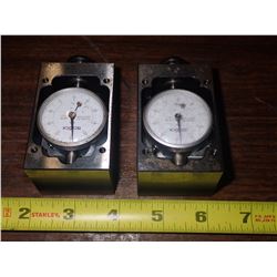 Lot of (2) Teaclock Indicators